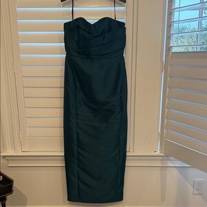 Donna Karen strapless gown